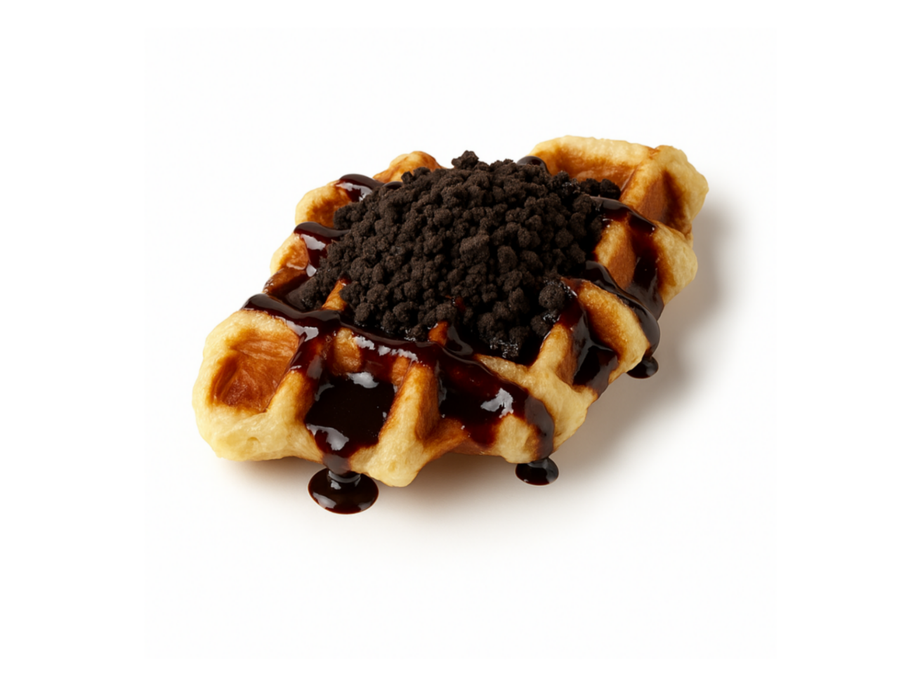 초코 크럼블 크로플